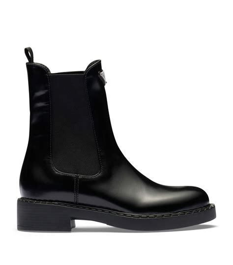 boots prada 3w5299 f 045 ong f0002|Black Brushed Leather Chelsea Boots .